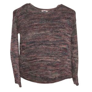 Old navy cotton knit sweater pink multi size M-8